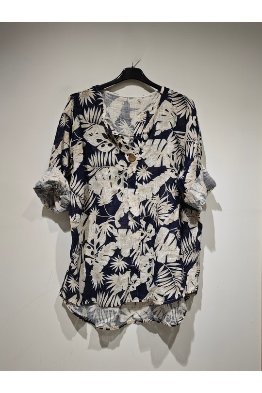 Blouses Femme Kaki POMELO PARIS LISA Blouse feuille Efashion Paris