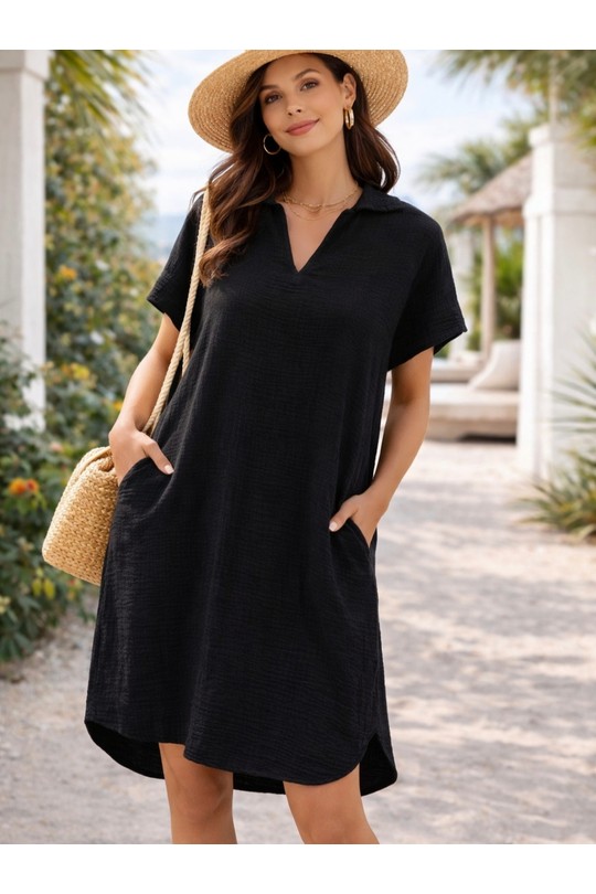 Robes mi-longues Femme Moutarde POMELO PARIS LA ROBE EDEN Efashion Paris