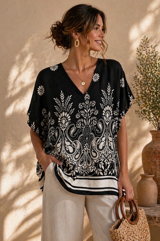 Tuniques Femme Noir POMELO PARIS PAB515V Efashion Paris