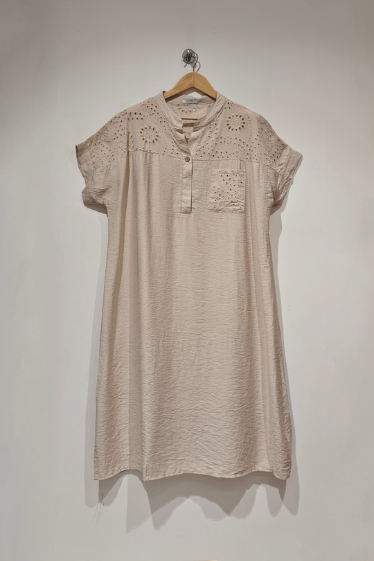 Robes mi-longues Femme Ecru POMELO PARIS POMELO 1837 Efashion Paris