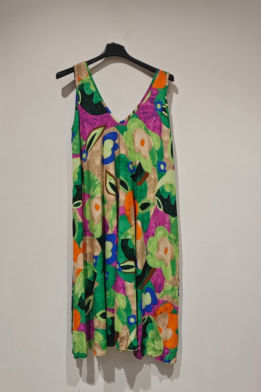 Robes mi-longues Femme Vert POMELO PARIS ROBE ECLAT 18 Efashion Paris
