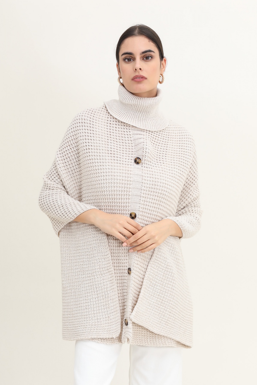 PONCHO UNI-BEIGE
