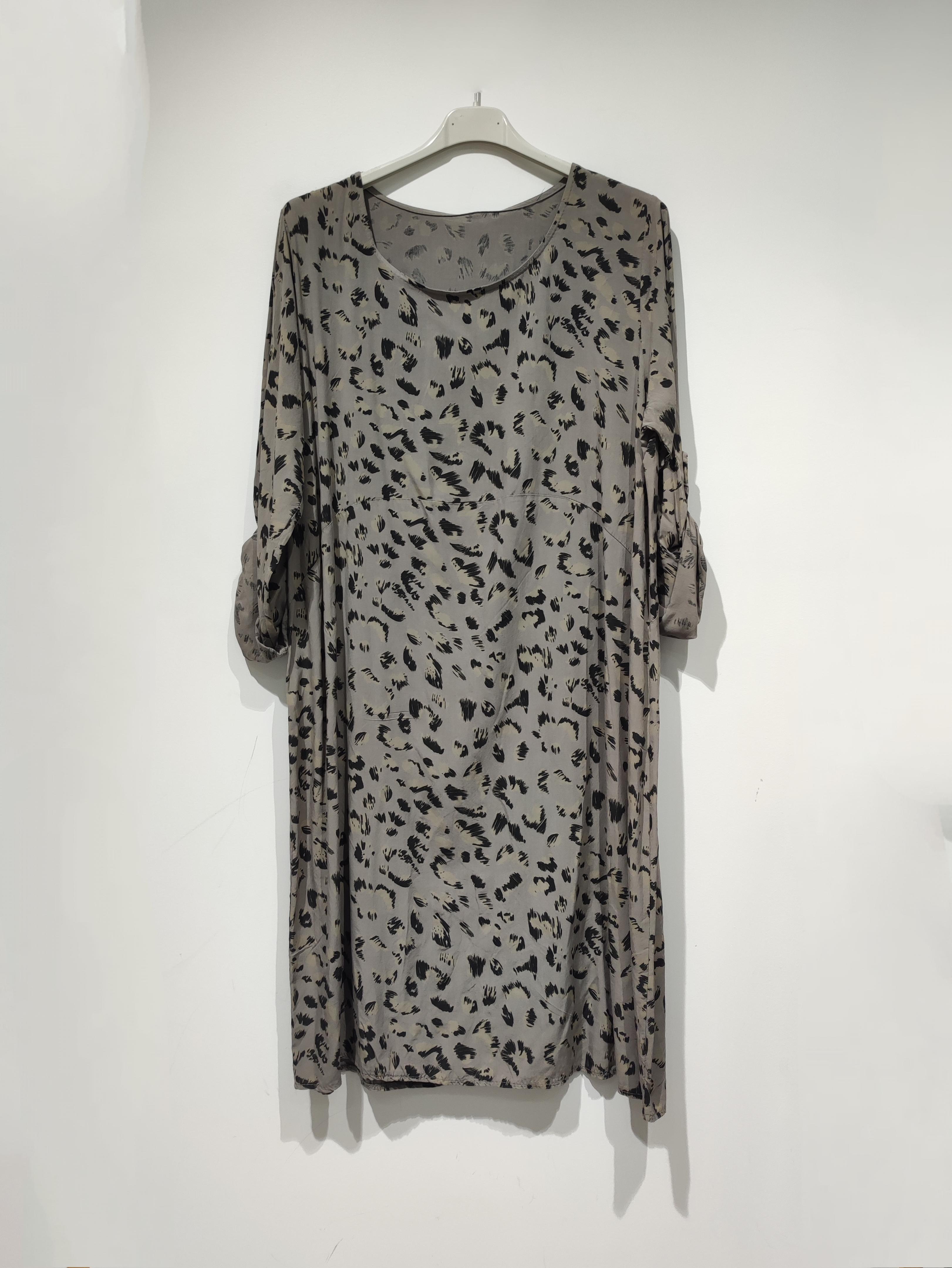 Vestidos cortos Mujer Taupe POMELO PARIS ROBE LÉOPARD - PE25 #c Efashion Paris