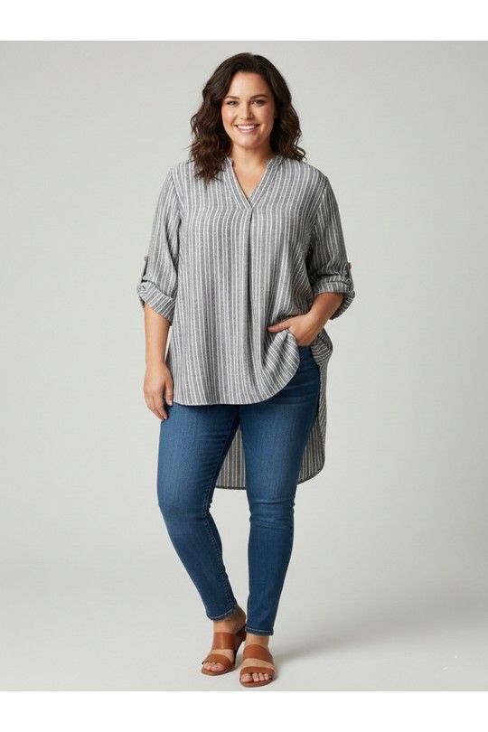 Tunics Women Sky blue POMELO PARIS PO2093 #c Efashion Paris