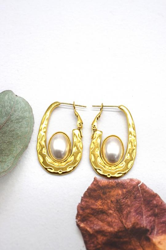 Boucles d'oreilles Accessoires Or Rouge Bonbons BOJ648170 Efashion Paris