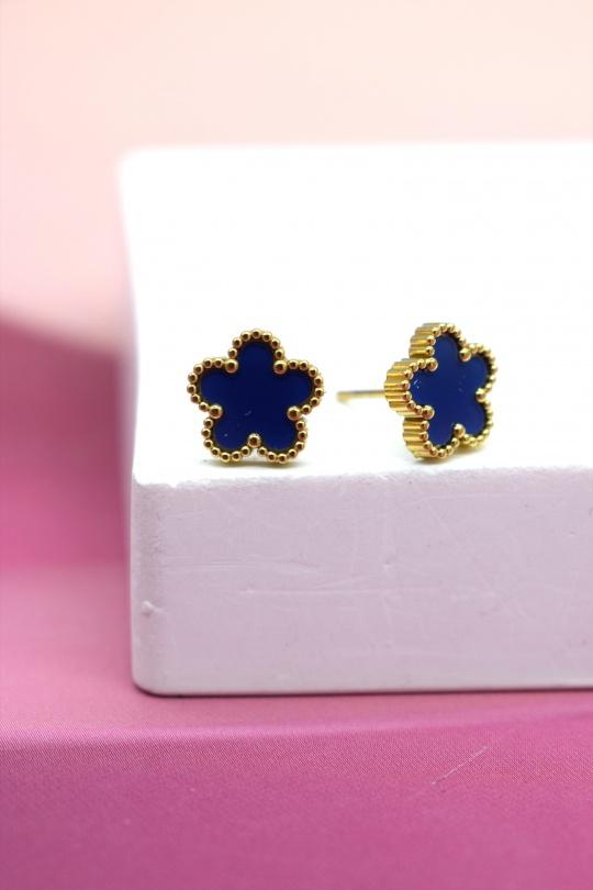 Boucles d'oreilles Accessoires Bleu roi Rouge Bonbons BOB604090(9MM) Efashion Paris