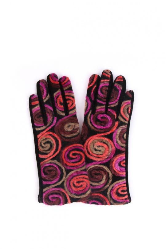 Gants Accessoires Couleurs mélangées Rouge Bonbons GH-1710 Efashion Paris