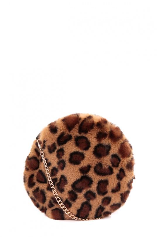 Shoulder bags Bags Brown leopard Rouge Bonbons SA180155 Efashion Paris
