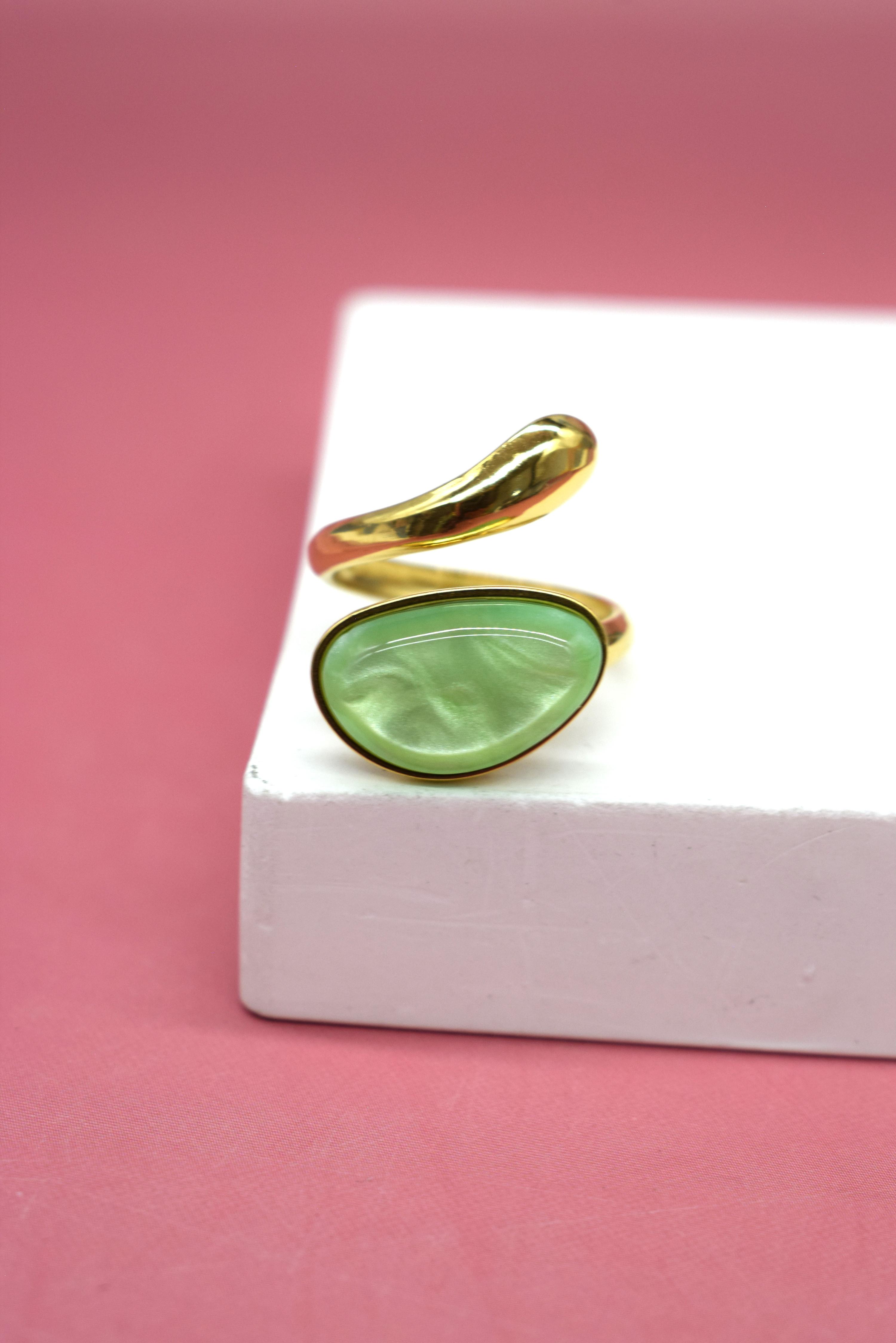 Bagues Accessoires Vert Rouge Bonbons BAJ429120R #c Efashion Paris