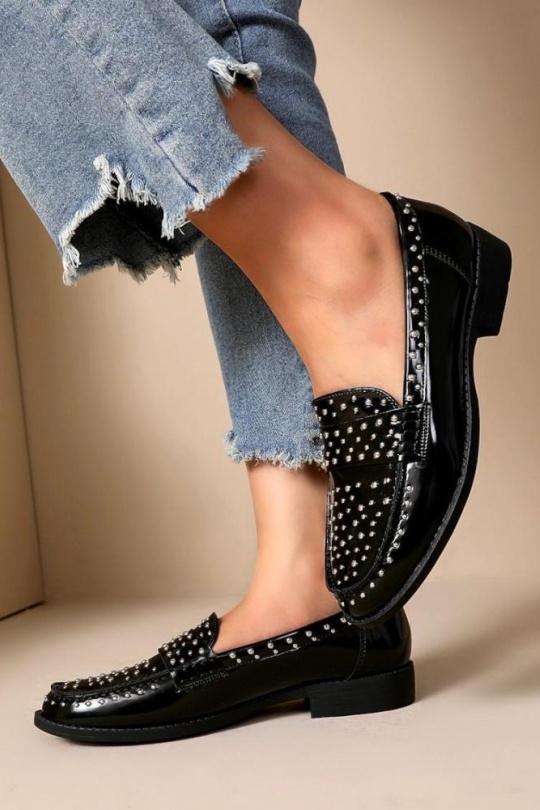 Mocassini Scarpe Black WS Shoes YL-2 Efashion Paris