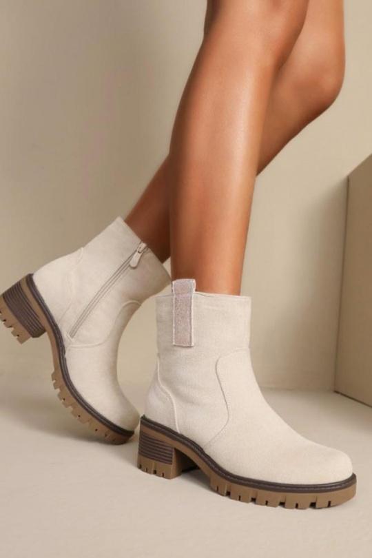 Ankle boots Shoes Beige WS Shoes WZ-70 Efashion Paris