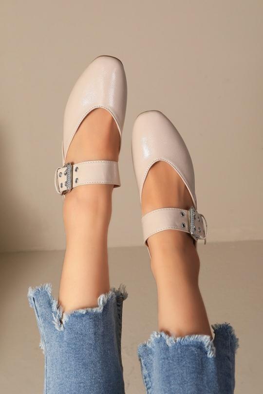 Ballerines Chaussures Beige WS Shoes (Joia) PT-5109 Efashion Paris