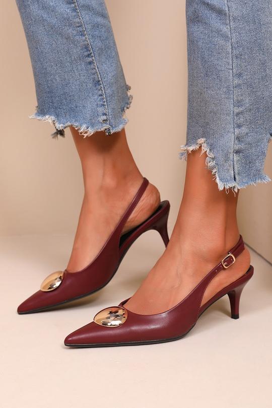 High heels Shoes Burgundy WS Shoes H8-1067E Efashion Paris