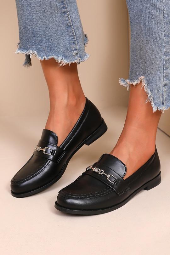 Mocassins Chaussures Noir WS Shoes H8-1055M Efashion Paris