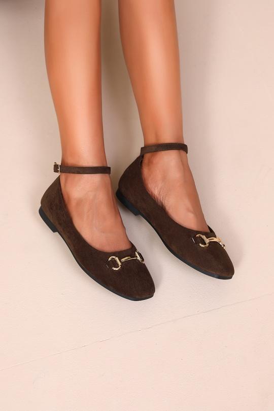 Ballerine Scarpe Brown WS Shoes H8-1070M Efashion Paris