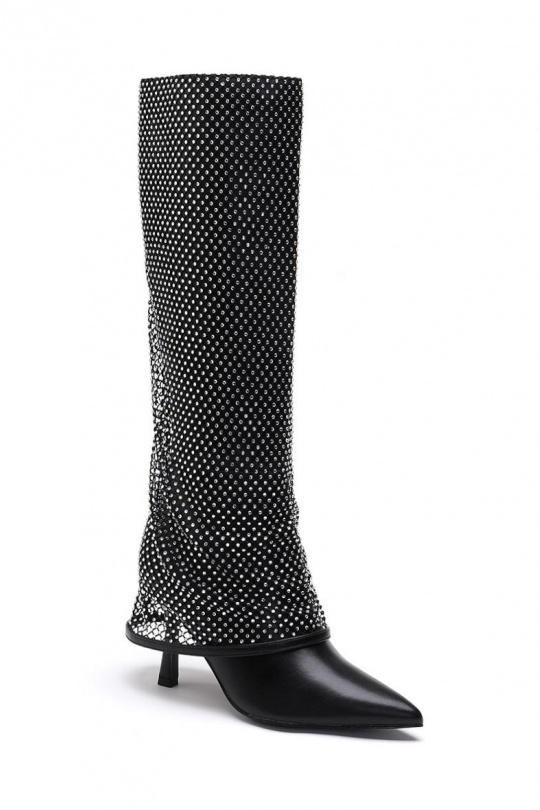 Bottes Chaussures Noir WS Shoes (Joia) HK-1301 Efashion Paris