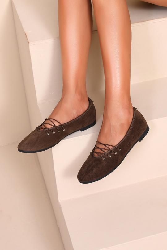 Ballerines Chaussures Marron WS Shoes H8-968M Efashion Paris