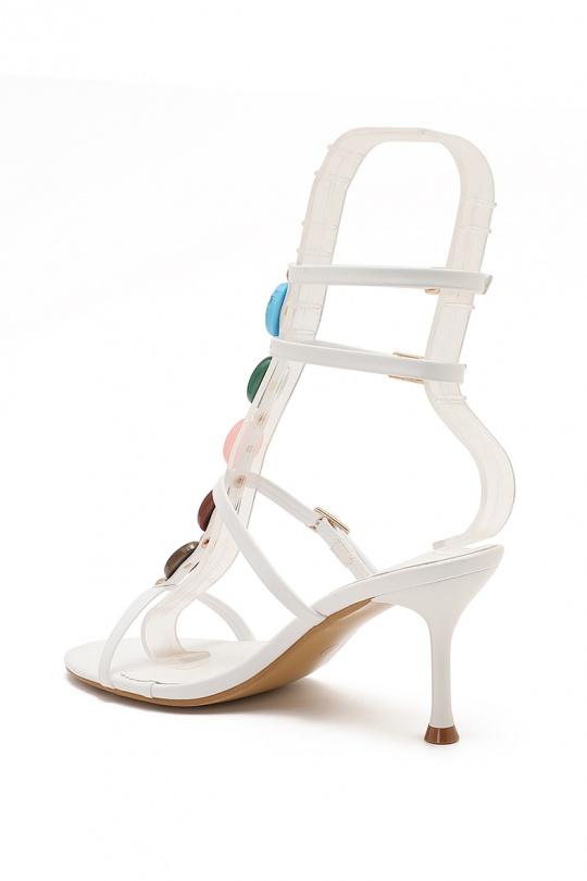 Sandales Chaussures Blanc WS Shoes (Joia) H8-1152H Efashion Paris