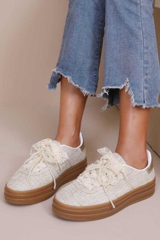 Baskets Chaussures Taupe WS Shoes (Joia) BH-2206 Efashion Paris