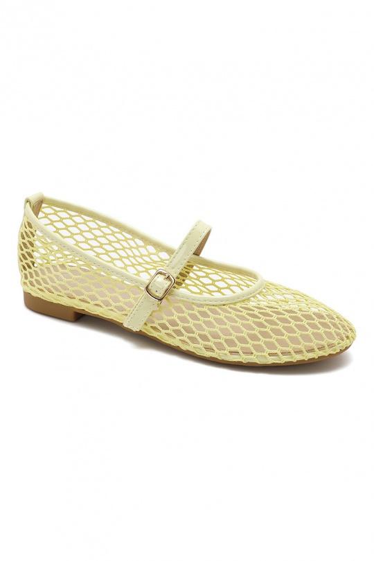 Ballerines Chaussures Jaune clair WS Shoes (Joia) CQ-677 Efashion Paris