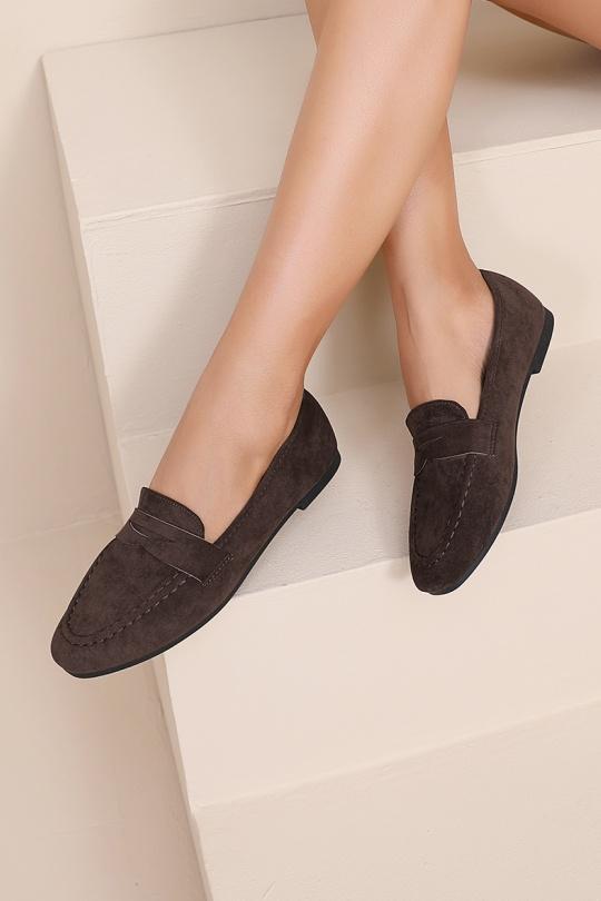 Mocassins Chaussures Taupe WS Shoes (Joia) H8-565 Efashion Paris