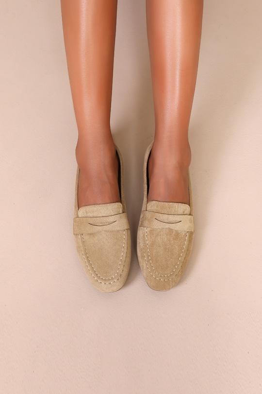 Mocassins Chaussures Taupe WS Shoes (Joia) H8-565 Efashion Paris