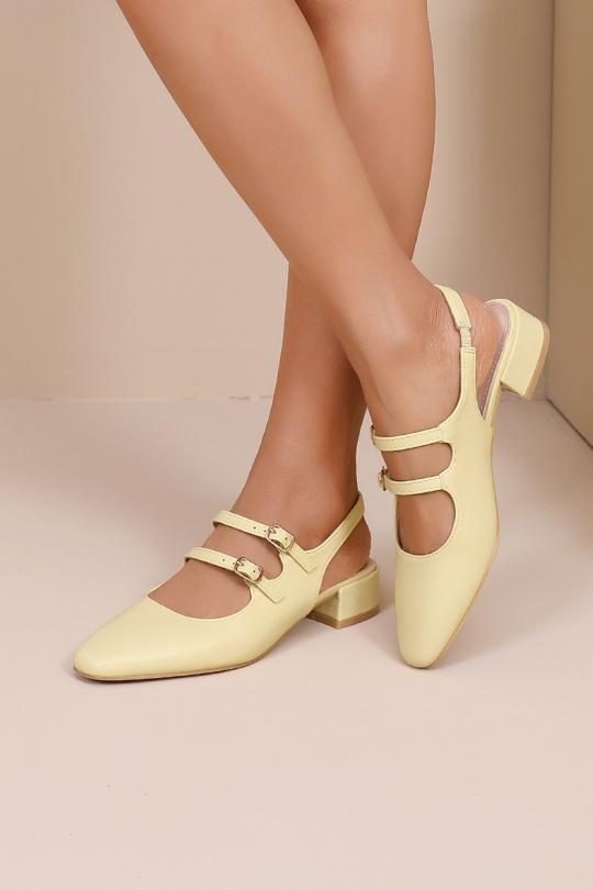 Ballerines Chaussures Jaune clair WS Shoes (Joia) H8-1086 Efashion Paris