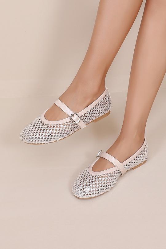 Ballerines Chaussures Beige WS Shoes (Joia) H8-1235H Efashion Paris