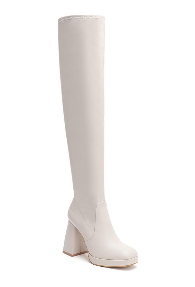 Botas Zapatos Beige WS Shoes H8-202 #c Efashion Paris