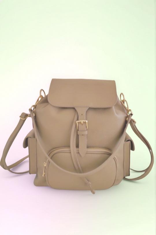 Sac à dos Maroquinerie Beige Première Collection IT0479 Efashion Paris