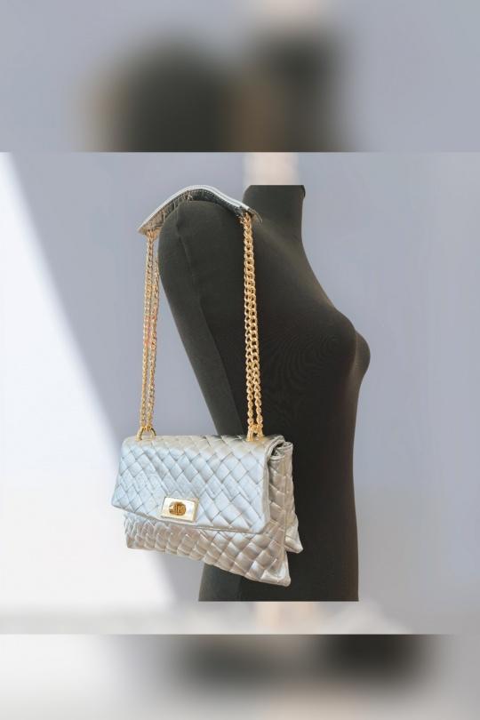 A tracolla Borse Silver Première Collection IT0507 Efashion Paris