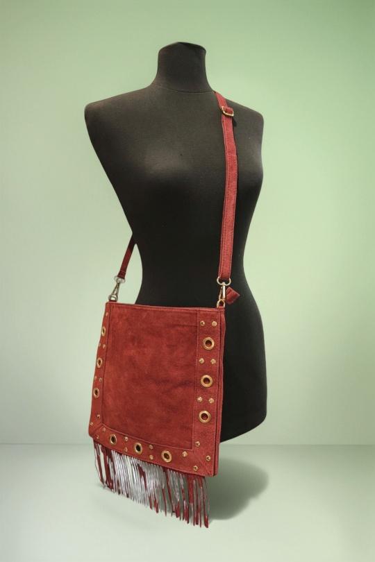A tracolla Borse Burgundy Première Collection IT0509 Efashion Paris