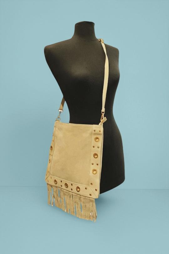 A tracolla Borse Beige Première Collection IT0509 Efashion Paris