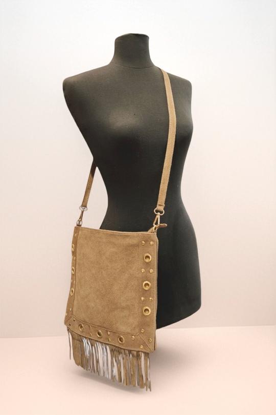 A tracolla Borse Taupe Première Collection IT0509 Efashion Paris