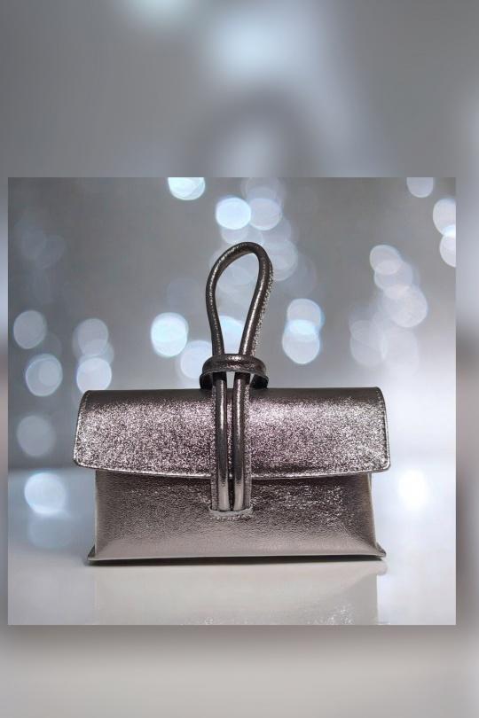 Clutch bags Bags Dark grey Première Collection IT0218Q Efashion Paris