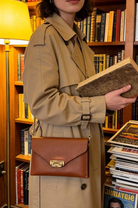 A tracolla Borse Cognac Première Collection IT0561 Efashion Paris