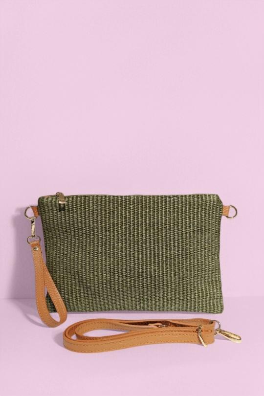 Pochettes Maroquinerie Kaki Première Collection IT0567 Efashion Paris
