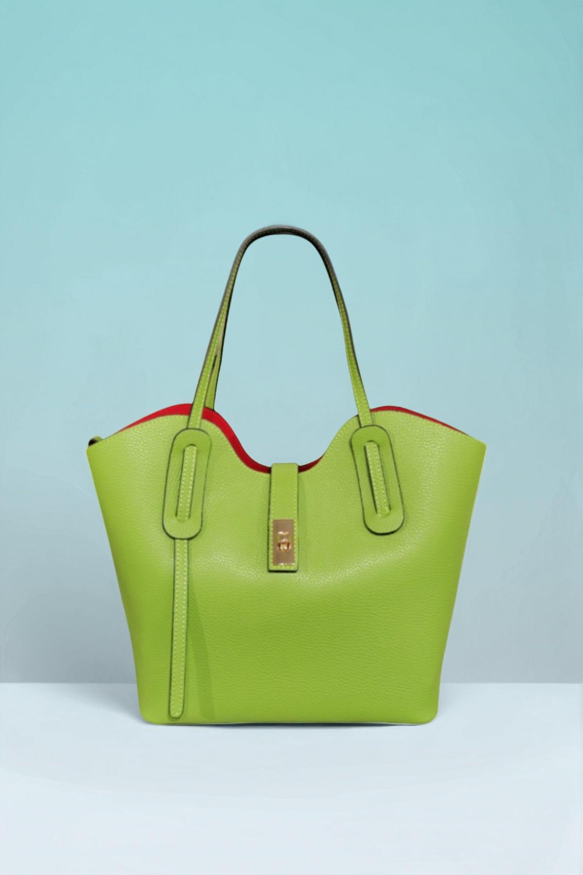 Sacs à main Maroquinerie Vert pomme Première Collection IT0481 #c Efashion Paris