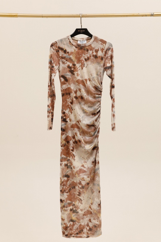 Maxi dresses Women Coffee BY SWAN 9689 Efashion Paris