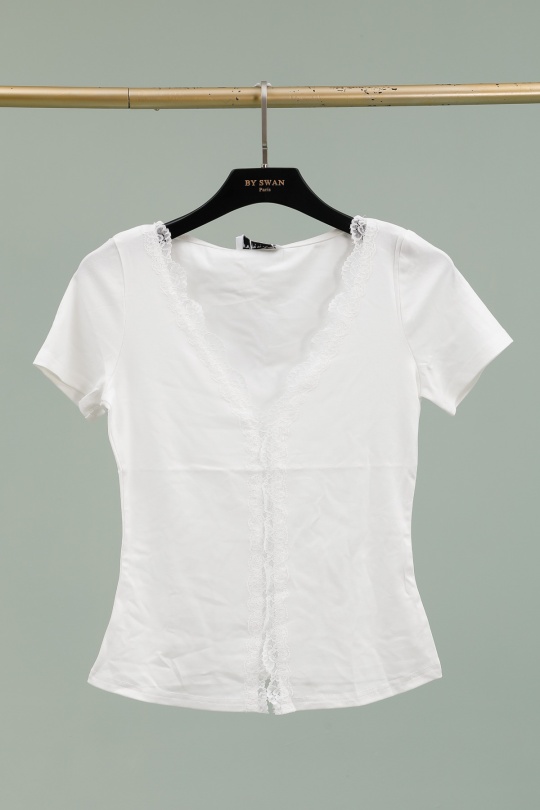 T-shirts Femme Bleu ciel BY SWAN 9625 Efashion Paris