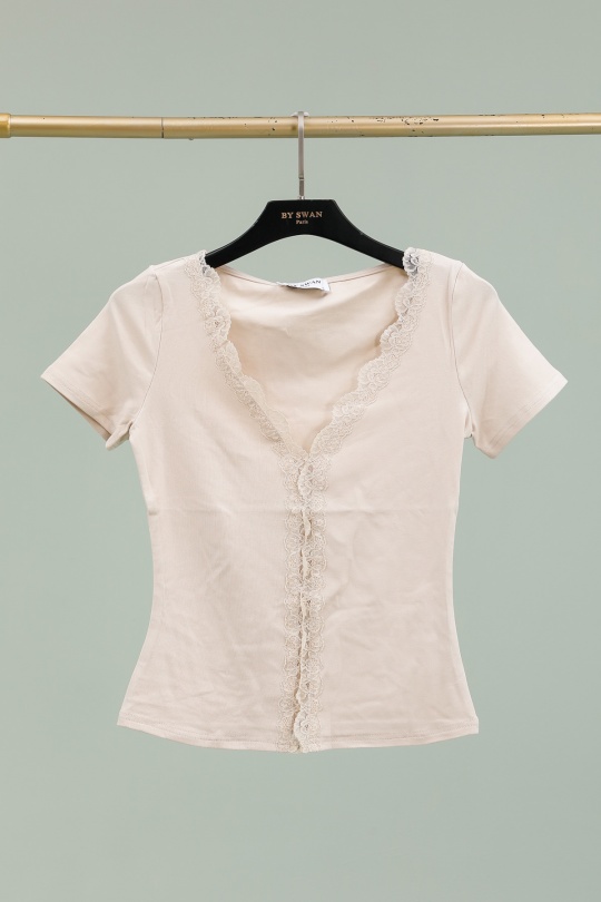 T-shirts Femme Bleu ciel BY SWAN 9625 Efashion Paris