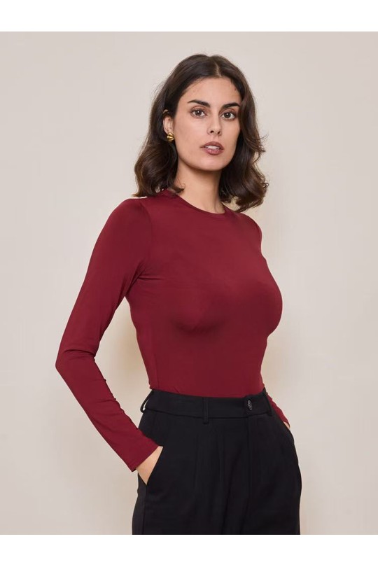Tops Femme Bordeaux BY SWAN 10019 Efashion Paris
