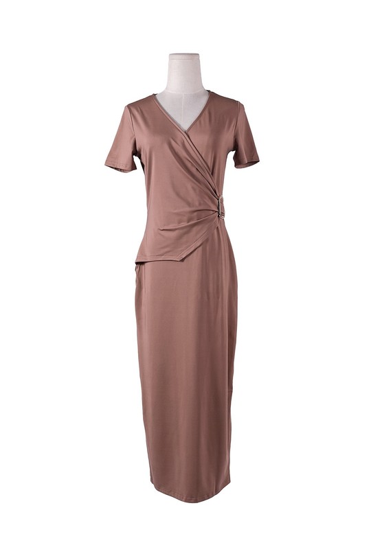 Abiti maxi Donna Dark beige BY SWAN 10121 Efashion Paris