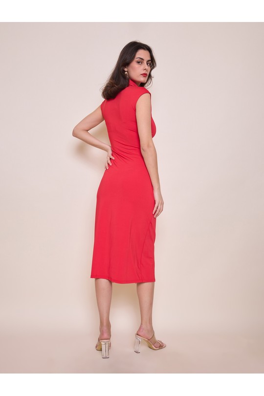 Robes mi-longues Femme Rouge BY SWAN 10186 Efashion Paris