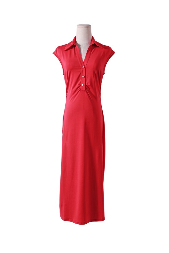 Robes mi-longues Femme Rouge BY SWAN 10186 Efashion Paris