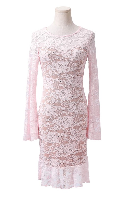 Robes courtes Femme Rose BY SWAN 10511 Efashion Paris