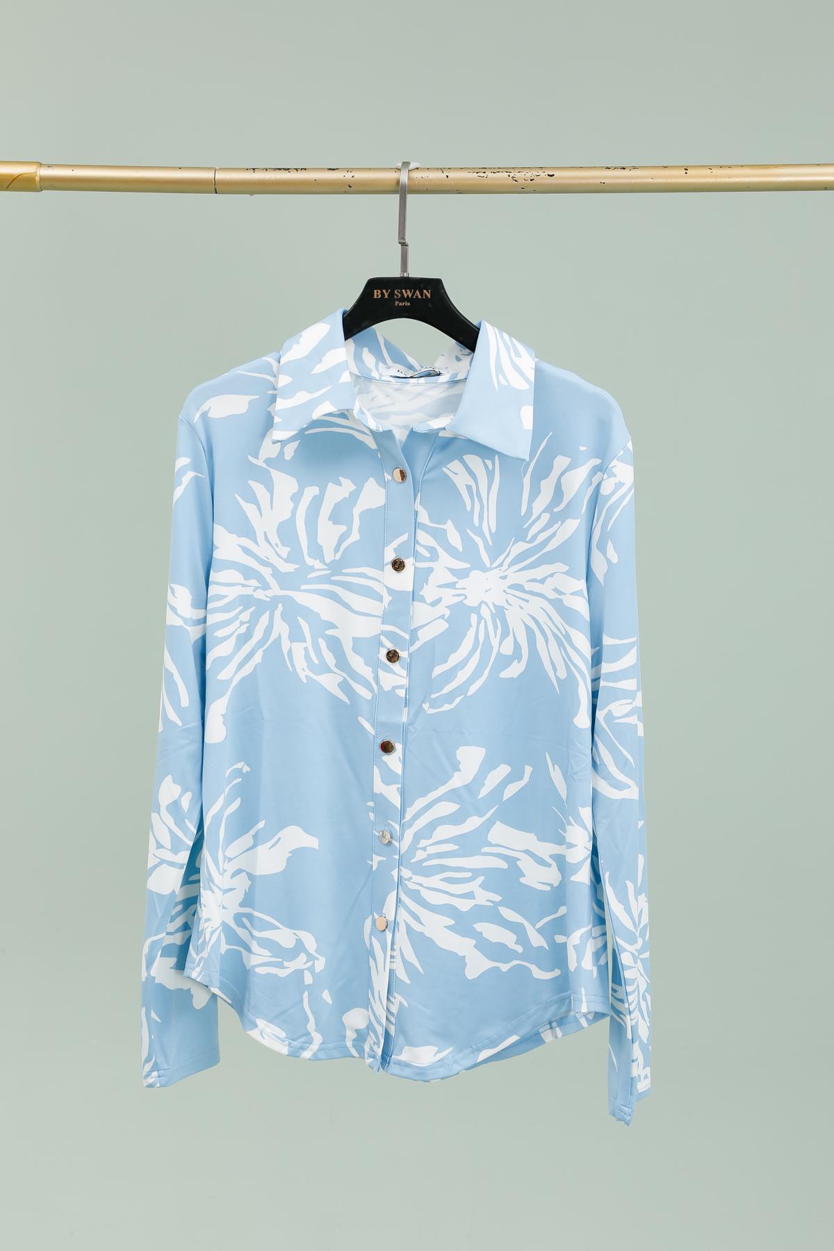 Chemises Femme Bleu BY SWAN 9699 #c Efashion Paris