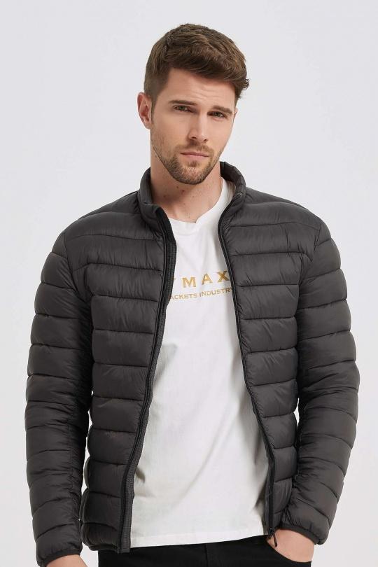 Doudounes Homme Gris foncé KYMAXX 147-25 Efashion Paris
