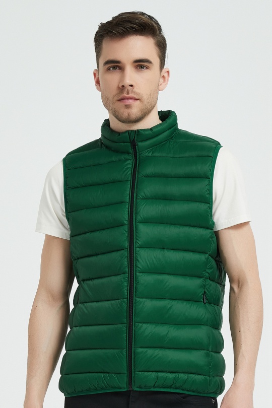 Down jackets Men Dark green KYMAXX 148-123 Efashion Paris