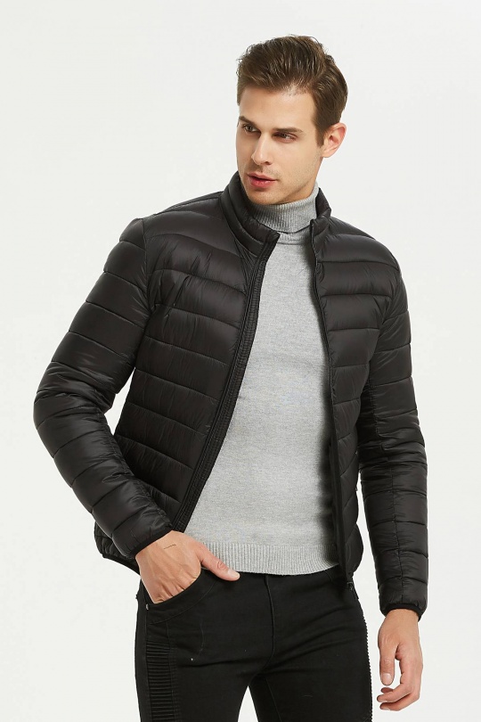 Doudounes Homme Noir KYMAXX 147-1-KYMAXX Efashion Paris